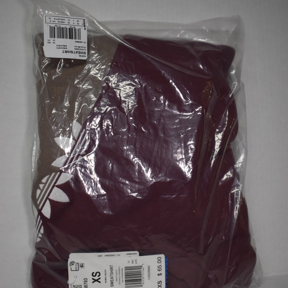 Women's Adidas Originals Adicolor Sliced Trefoil Crewneck Sweatshirt HN8793 - Picture 6 of 9